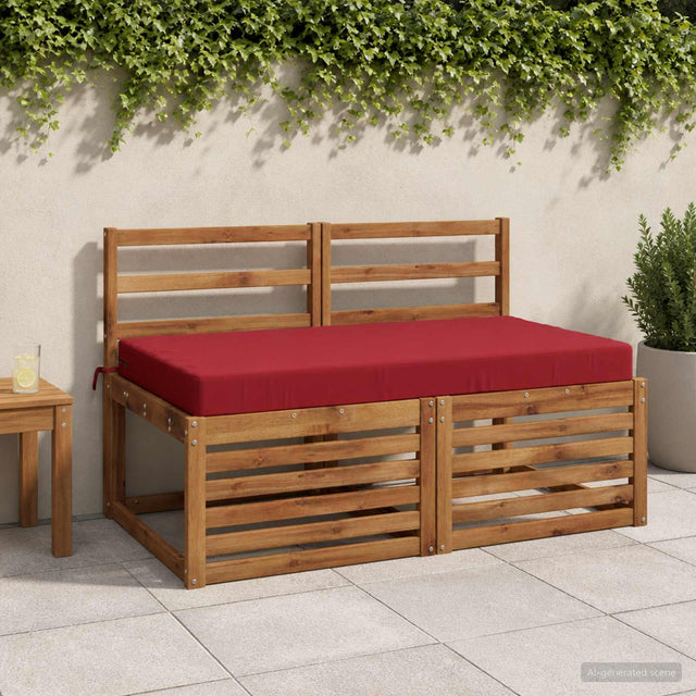 Vidaxl zitkussen soest 100% polyester wijnrood 120 x 80 x 10 cm