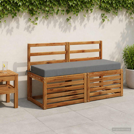 Vidaxl zitkussen soest 100% polyester grijs 120 x 40 x 10 cm