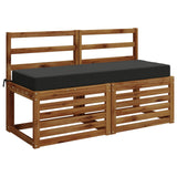 Vidaxl zitkussen soest 100% polyester antraciet 120 x 40 x 10 cm