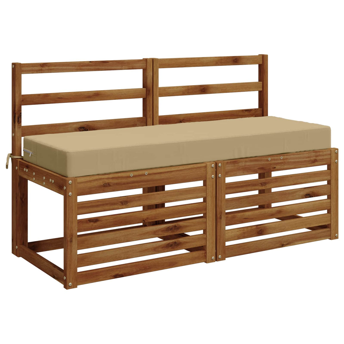Vidaxl zitkussen soest 100% polyester beige 120 x 40 x 10 cm