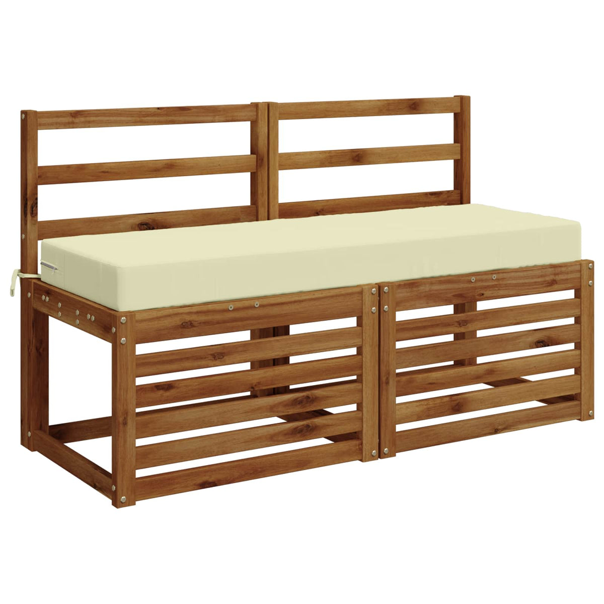 Vidaxl zitkussen soest 100% polyester crèmekleurig 120 x 40 x 10 cm