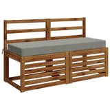 Vidaxl zitkussen soest 100% polyester grijs 120 x 40 x 10 cm