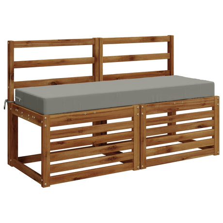 Vidaxl rugkussen soest 100% polyester grijs 120 x 40 x 10 cm
