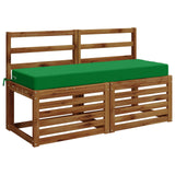 Vidaxl zitkussen soest 100% polyester groen 120 x 40 x 10 cm