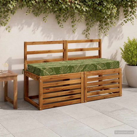 Vidaxl rugkussen soest 100% polyester bladontwerp 120 x 40 x 10 cm