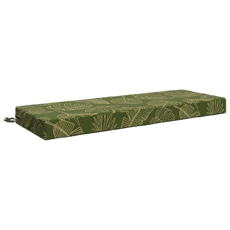 Vidaxl rugkussen soest 100% polyester bladontwerp 120 x 40 x 10 cm