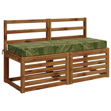 Vidaxl rugkussen soest 100% polyester bladontwerp 120 x 40 x 10 cm