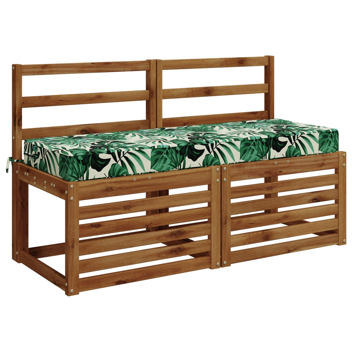 Vidaxl zitkussen soest 100% polyester bladpatroon 120 x 40 x 10 cm