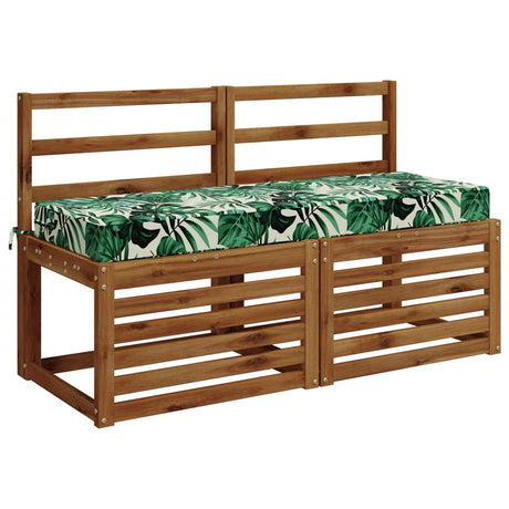Vidaxl zitkussen soest 100% polyester bladpatroon 120 x 40 x 10 cm