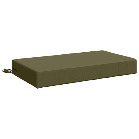 Vidaxl rugkussen soest 100% polyester olijfgroen 70 x 40 x 10 cm