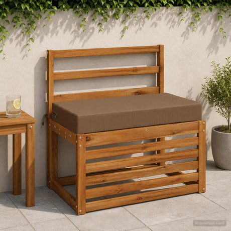 Vidaxl rugkussen soest 100% polyester taupe 70 x 40 x 10 cm