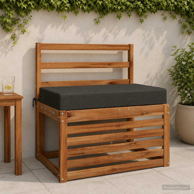 Vidaxl zitkussen soest 100% polyester antraciet 70 x 40 x 10 cm