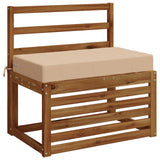 Vidaxl zitkussen soest 100% polyester crèmekleurig 70 x 40 x 10 cm