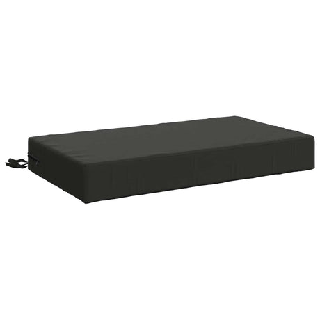 Vidaxl rugkussen soest 100% polyester antraciet 70 x 40 x 10 cm