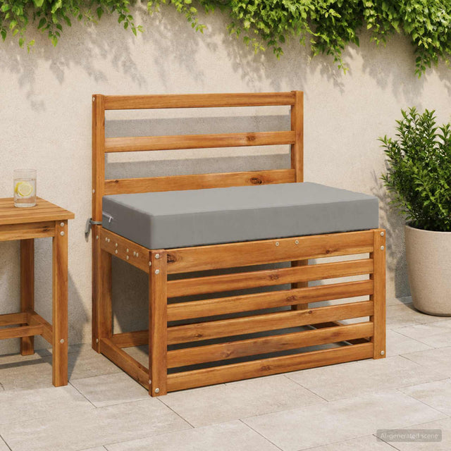 Vidaxl zitkussen soest 100% polyester grijs 70 x 40 x 10 cm
