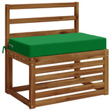 Vidaxl zitkussen soest 100% polyester groen 70 x 40 x 10 cm