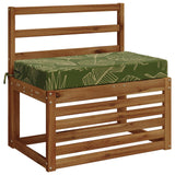 Vidaxl zitkussen soest 100% polyester bladontwerp 70 x 40 x 10 cm