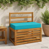 Vidaxl zitkussen soest 100% polyester turquoise 70 x 40 x 10 cm