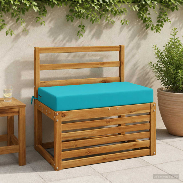 Vidaxl zitkussen soest 100% polyester turquoise 70 x 40 x 10 cm