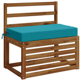 Vidaxl zitkussen soest 100% polyester turquoise 70 x 40 x 10 cm