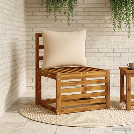 Vidaxl 1-delig rugkussen putten 100% polyester zand 60 x 40 x 15 cm