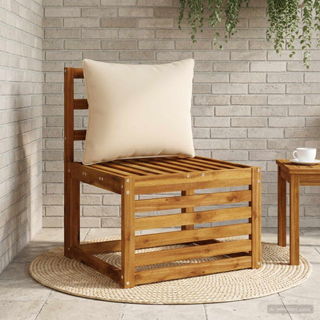 Vidaxl rugkussen putten 100% polyester crèmekleurig 50 x 40 x 15 cm