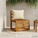 Vidaxl 1-delig rugkussen putten 100% polyester beige 50 x 40 x 15 cm