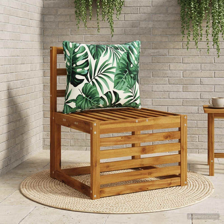 Vidaxl rugkussen putten 100% polyester bladpatroon 50 x 40 x 15 cm
