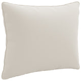 Vidaxl 1-delig rugkussen putten 100% polyester wit 60 x 40 x 15 cm