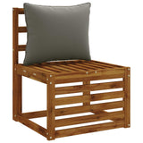 Vidaxl 1-delig rugkussen putten 100% polyester grijs 60 x 40 x 15 cm