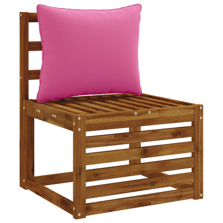 Vidaxl 1-delig rugkussen putten 100% polyester roze 60 x 40 x 15 cm