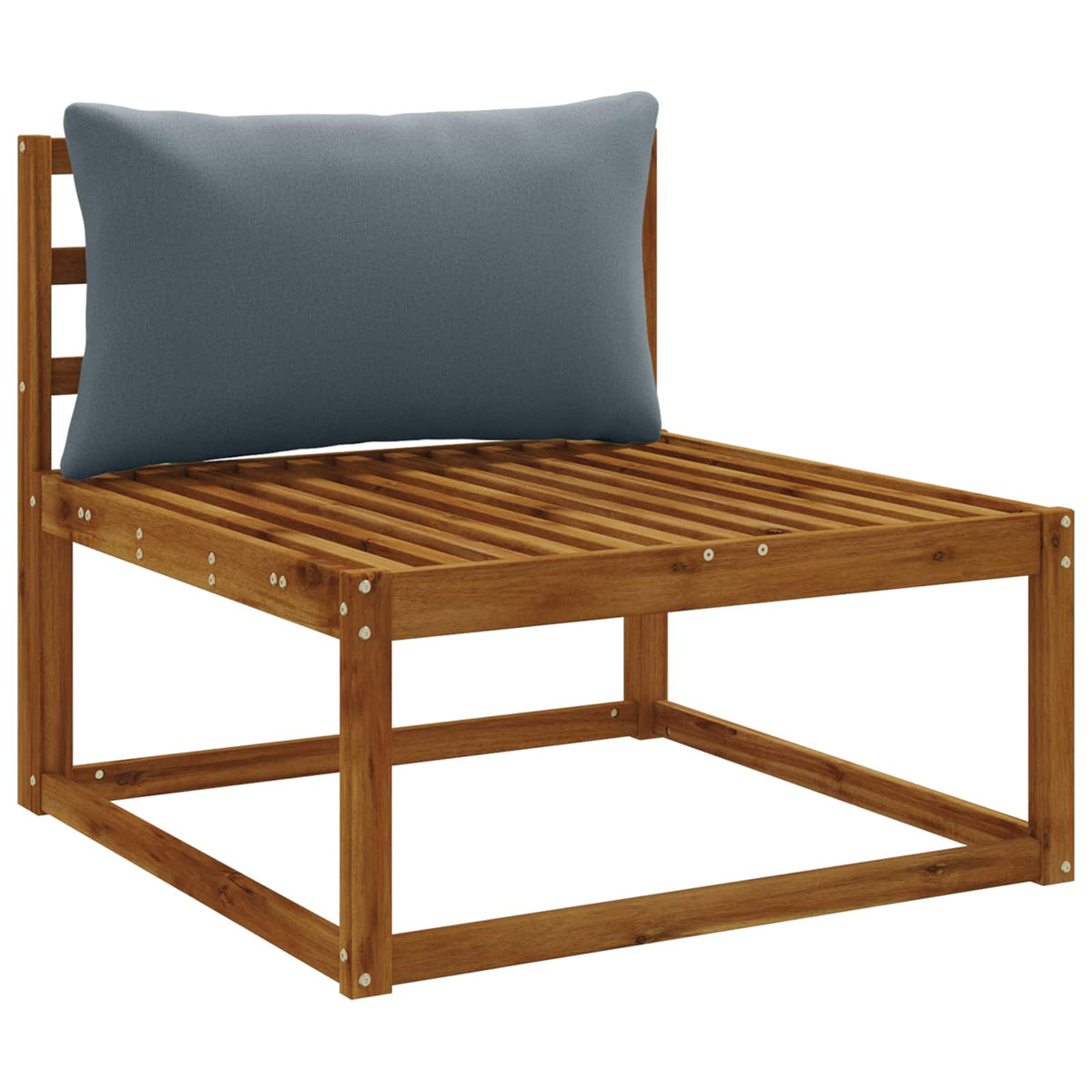 Vidaxl rugkussen putten 100% polyester blauw 70 x 40 x 15 cm