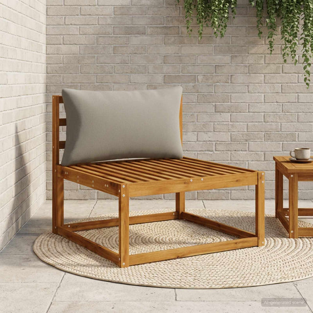 Vidaxl rugkussen putten 100% polyester grijs 70 x 40 x 15 cm