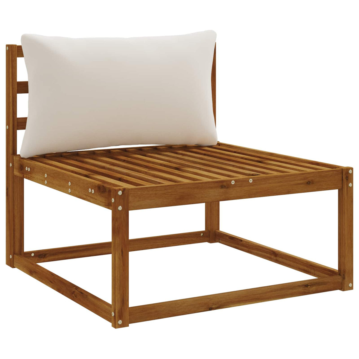 Vidaxl rugkussen putten 100% polyester wit 80 x 40 x 15 cm