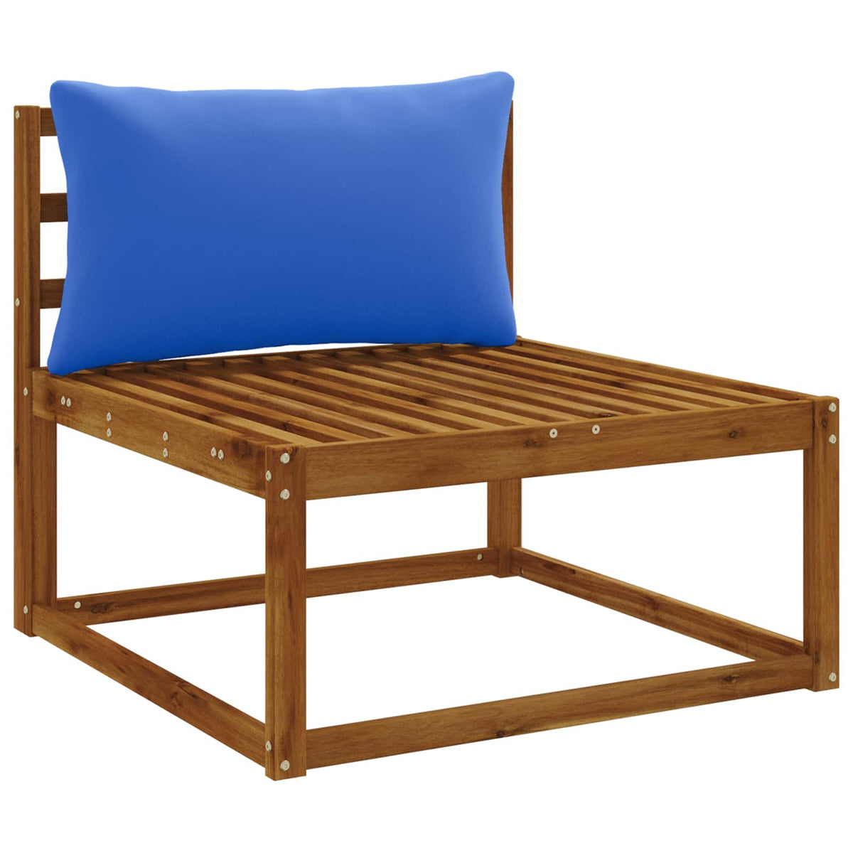 Vidaxl rugkussen putten 100% polyester koninklijk blauw