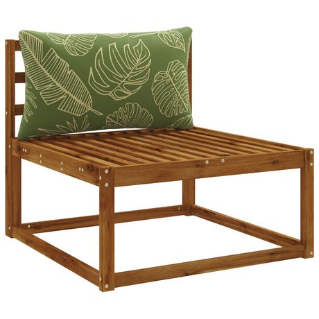 Vidaxl rugkussen putten 100% polyester bladontwerp 80 x 40 x 15 cm