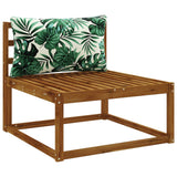 Vidaxl rugkussen putten 100% polyester bladpatroon 80 x 40 x 15 cm