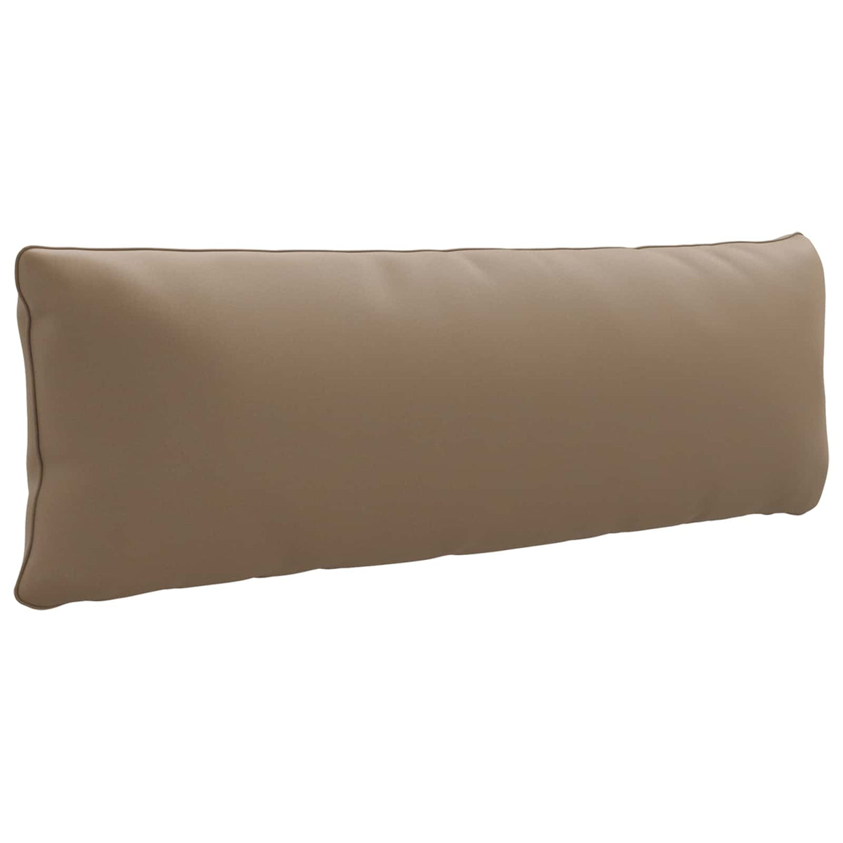 Vidaxl rugkussen putten 100% polyester taupe 120 x 40 x 15 cm