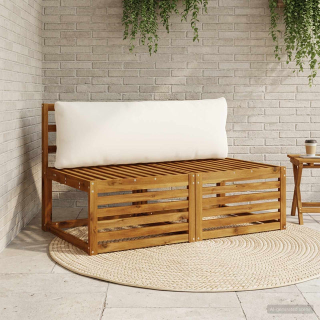 Vidaxl 1-delig rugkussen putten 100% polyester wit 120 x 40 x 15 cm