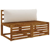 Vidaxl 1-delig rugkussen putten 100% polyester wit 120 x 40 x 15 cm