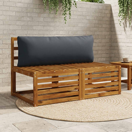 Vidaxl rugkussen putten 100% polyester donkerblauw 120 x 40 x 15 cm