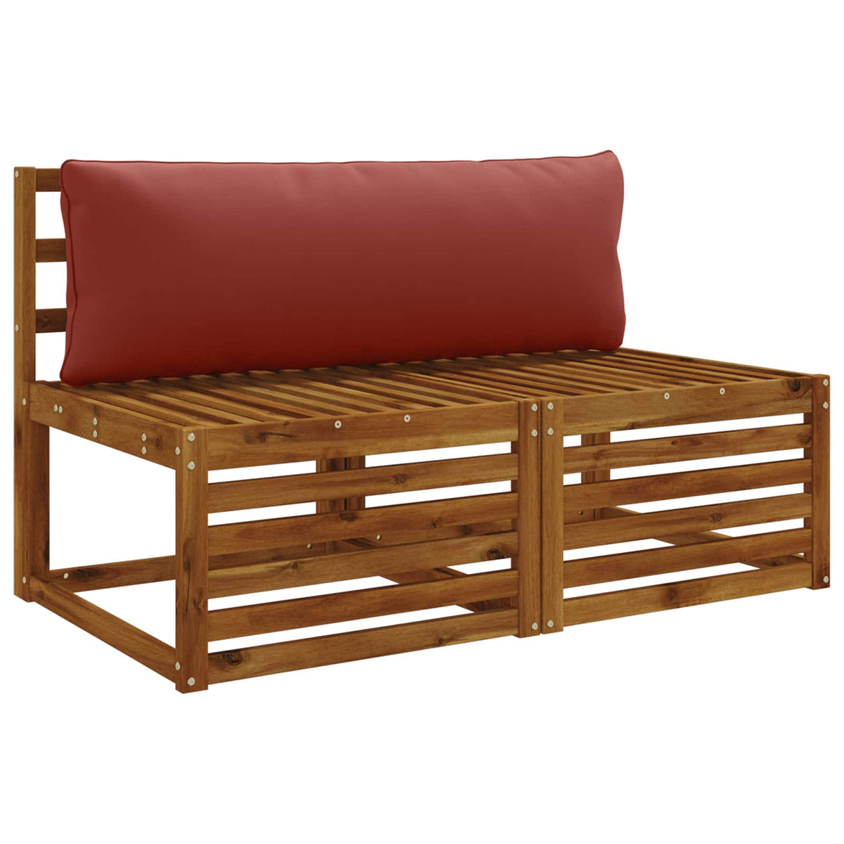 Vidaxl 1-delig rugkussen putten 100% polyester rood 120 x 40 x 15 cm