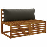 Vidaxl rugkussen putten 100% polyester antraciet 120 x 40 x 15 cm