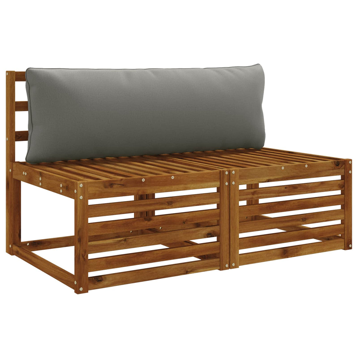 Vidaxl rugkussen putten 100% polyester grijs 120 x 40 x 15 cm