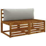 Vidaxl rugkussen putten 100% polyester grijs 120 x 40 x 15 cm