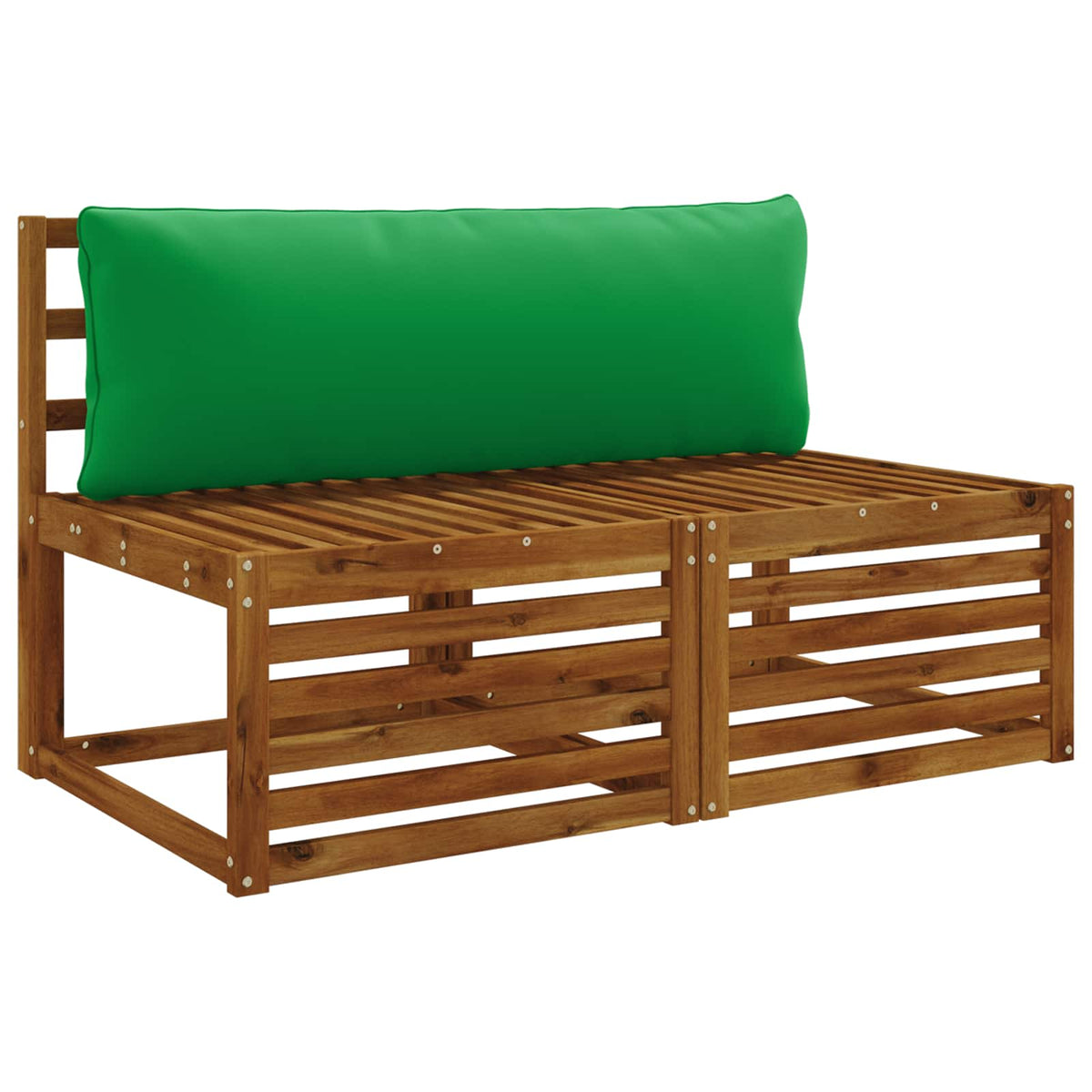 Vidaxl 1-delig rugkussen putten 100% polyester groen 120 x 40 x 15 cm