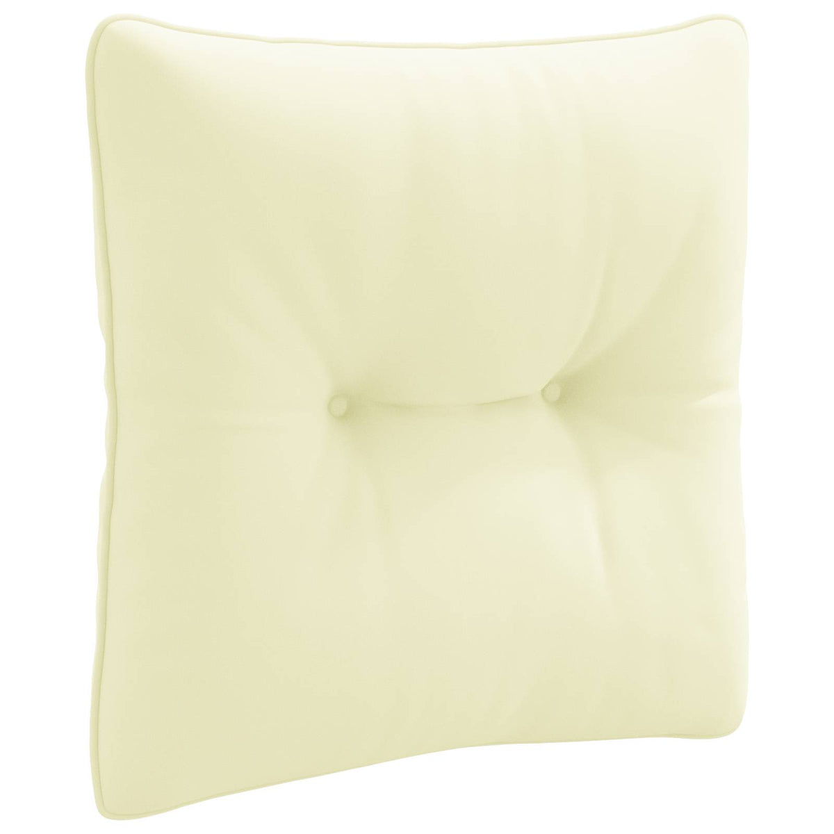Vidaxl rugkussen putten 100% polyester crèmekleurig 40 x 40 x 10 cm