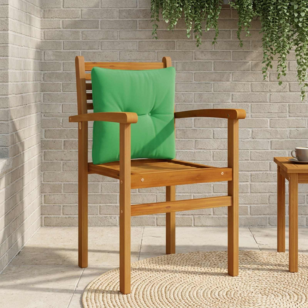 Vidaxl rugkussen putten 100% polyester groen 40 x 40 x 10 cm