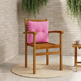 Vidaxl rugkussen putten 100% polyester roze 40 x 40 x 10 cm