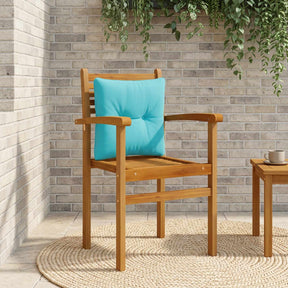 Vidaxl rugkussen putten 100% polyester turquoise 40 x 40 x 10 cm